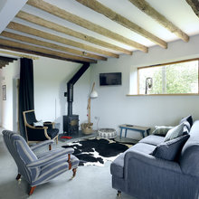 Houzz Tour:  Nedslidt lade har fået rustik og moderne makeover