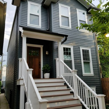 Chicago, IL Victorian Hardie Board Remodeled Home