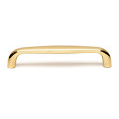 Alno A1236-6 6 Inch Center to Center Handle Cabinet Pull - Polished Brass