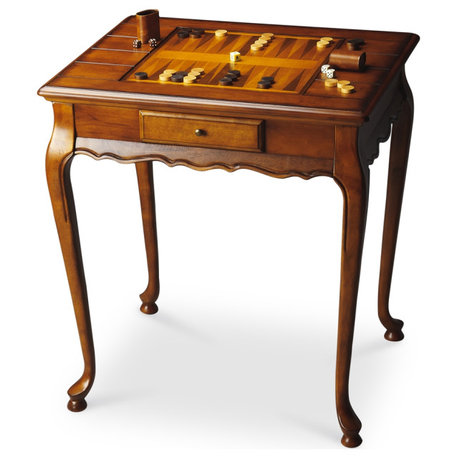 Olive Ash Burl Game Table, Belen Kox