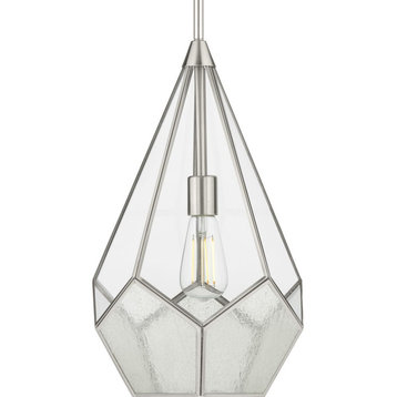 Cinq Collection Brushed Nickel 1-Light Pendant