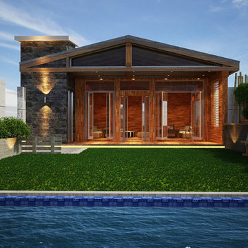 Roof Garden with Swimming Pool, Interior Designed by JI Architects