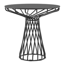 Velletri Black 92cm HPL Laminate Indoor Outdoor Dining Table by Glid Studio for - Dining Tables