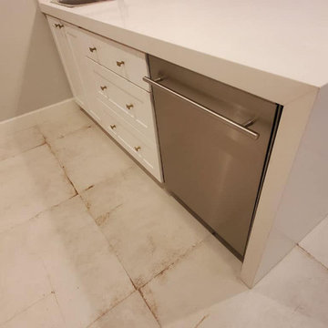 After Construction Deep Cleaning to Remove Dywall Dust Soil and Wood Chips Locat