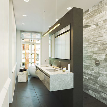 Salle de bain parentale