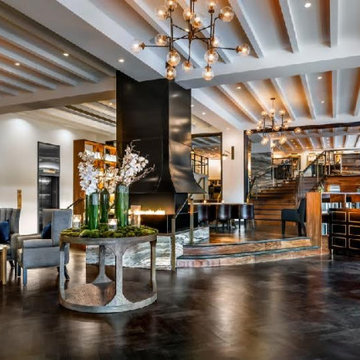 8 Tips for Breaking Up a Large Wall with a Linear Fireplace