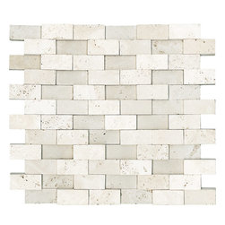 Split Face Stone Collection - ivory Travertine - Tile