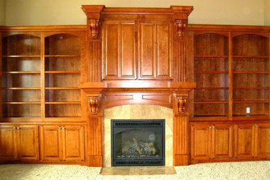 Example of a classic living room design in Other