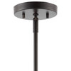 Levi Industrial Farmhouse Iron LED Pendant, Oil Rubbed Bronze, 1-Light