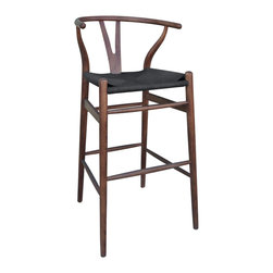 Wishbone Barstool in Vintage Oak - Bar Stools And Counter Stools