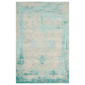 Safavieh Classic Vintage Collection CLV125 Rug, Turquoise, 4' X 6'