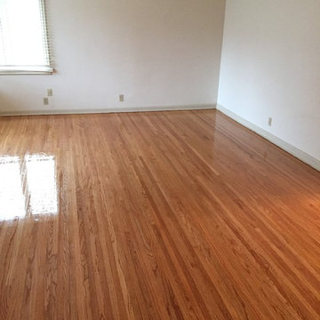 1950 restoring of a red oak wood floor