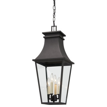 The Great Outdoors 7998 Gloucester 4 Light 10"W Outdoor Pendant - Sand Coal