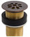 Sinkology Grid Drain Solid Brass without Overflow, Aged Copper