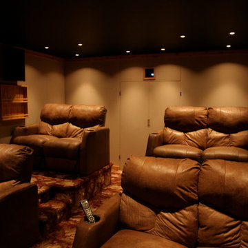 Rustic Home Theater