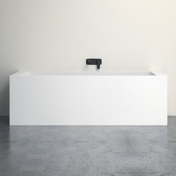 Lusso Stone Ethos Mensola Stone Resin Solid Surface Freestanding Bath 1800 - Products