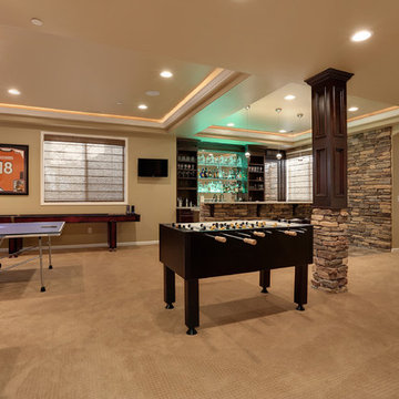 Dazzling Castle Pines Home with Theater and Bar with uplighting