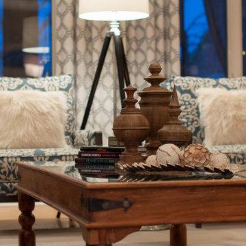 Elegant & Art-Filled Living Room