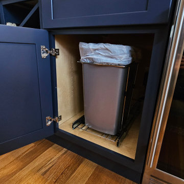 Blue Bar & Entryway Storage