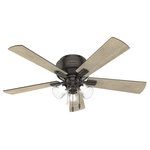 Hunter - Hunter 54208 Crestfield - 52" Ceiling Fan with Light Kit - Subtle farmhouse and vintage details are seen throCrestfield 52" Ceili Noble Bronze Bleache *UL Approved: YES Energy Star Qualified: n/a ADA Certified: n/a  *Number of Lights: Lamp: 3-*Wattage:6.5w E26 LED bulb(s) *Bulb Included:Yes *Bulb Type:E26 LED *Finish Type:Noble Bronze