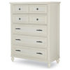 Legacy Classic Lake House Five Drawer Chest Pebble White Wood