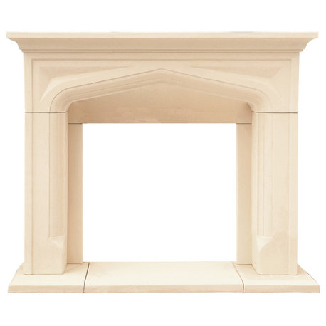Chateau Series Pisa Cast Stone Fireplace Mantel