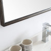 Fresca Formosa 60" Wall Hung Double Sinks Modern Wood Bathroom Cabinet in Brown