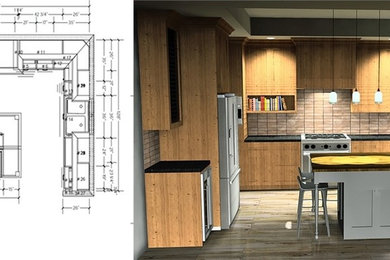 Inspiration for a cottage home design remodel in Charlotte