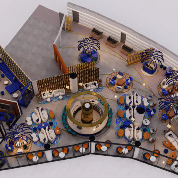 Restaurants in New Jersey Use 3D Architectural Rendering Studio for Floor Plan
