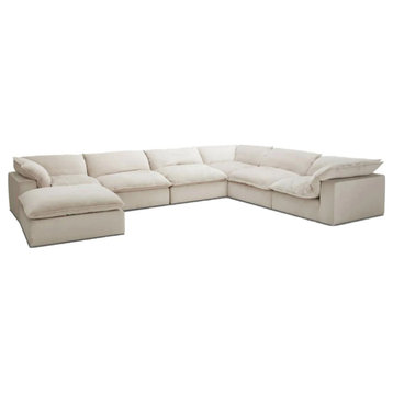 Marsha Modern Light Gray U Shaped Sectional Sofa