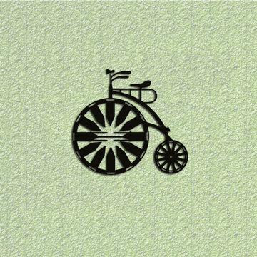 Vintage Bicycle Design Wall Art