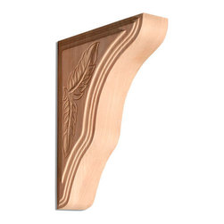 Inviting Home Inc. - Carolina Small Wood Bracket, Cherry - Corbels