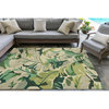 Capri Palm Leaf Indoor/Outdoor Rug, Green, 5'x7'6"