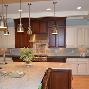 Painted Glazed with Cherry range area
