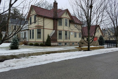 Example of a classic exterior home design in Other