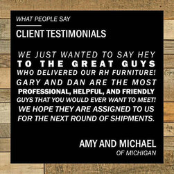 Client Testimonials | Amy and Michael of Michigan - Products