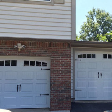 Before and after - garage door installation