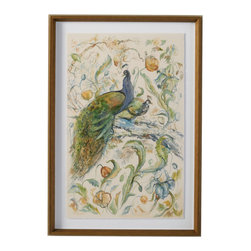 Peacock Serenade Giclee Print - Paintings