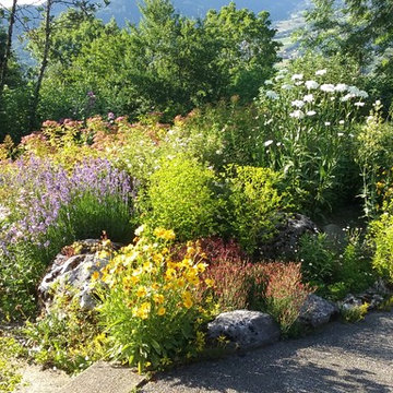 Un jardin en montagne