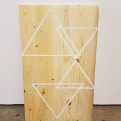Mapped Wall Art: Triangles - Mixed Media Art