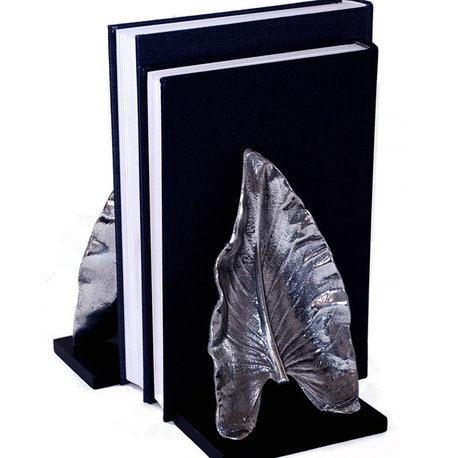 Nickel Leaf Bookend