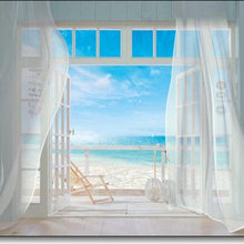 Beach wall decal