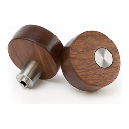 ModKnobs.com Walnut Pivot Doorknob Set - Doorknobs