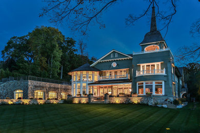 Example of a huge classic exterior home design in Milwaukee