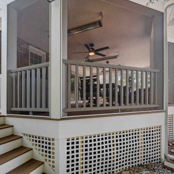 Beautiful Screened Porch Gives Arlington Homeowners Space for Entertaining and R