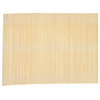 Hand-Woven Bamboo Striped Placemat, Cream/Natural, Set of 12
