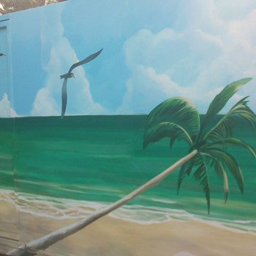 trompe l'oeil/fresque murale