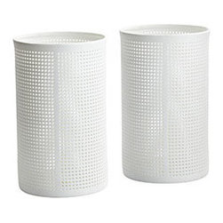 Thatched Candleholders - Set of 2 - New - Candleholders