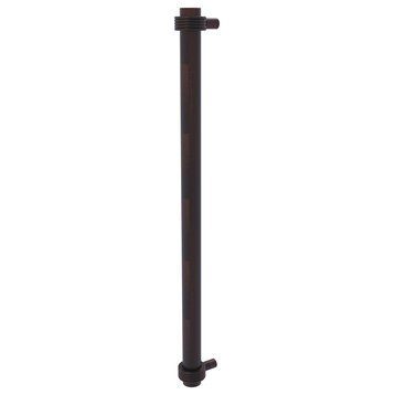 18" Refrigerator Pull With Groovy Accents, Venetian Bronze