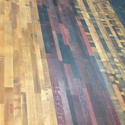 Reclaimed wine barrel flooring - Hardwood Flooring